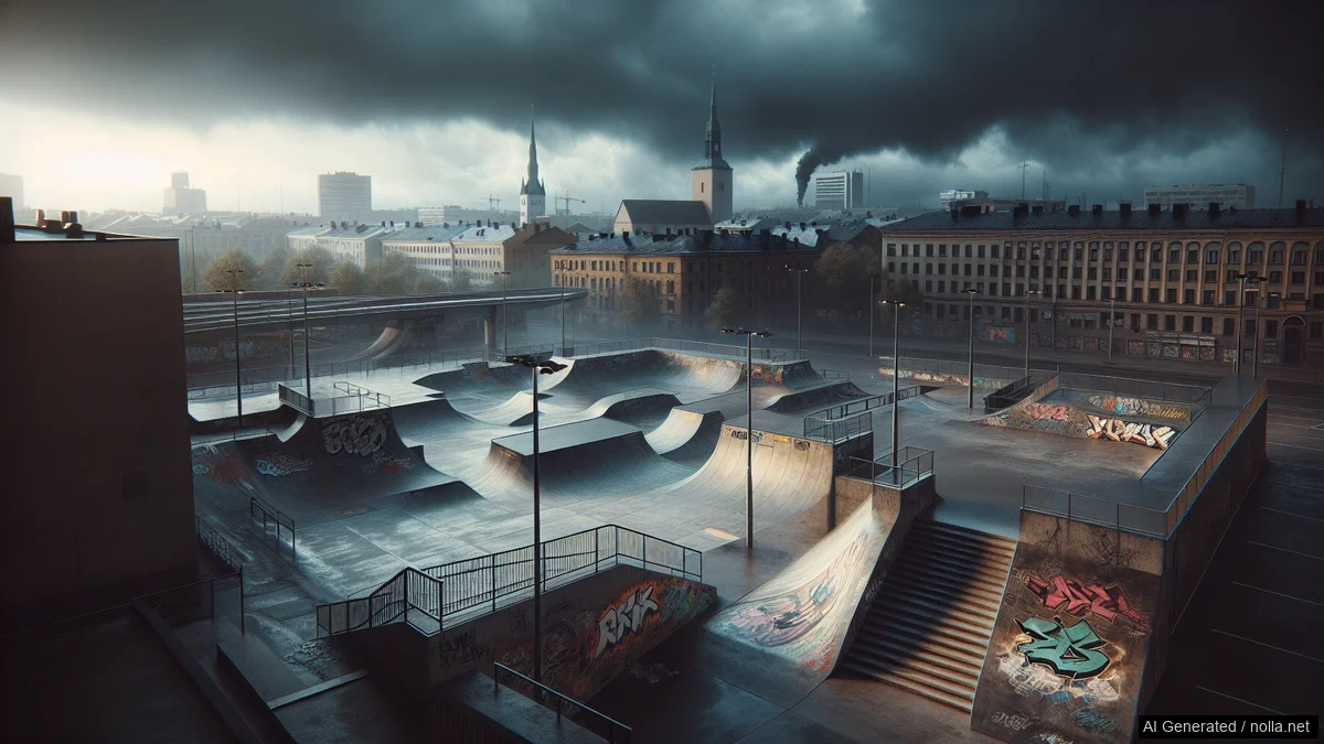 Meripäiväskate 26.7.2003 — skeittauksen tunnelmakuva