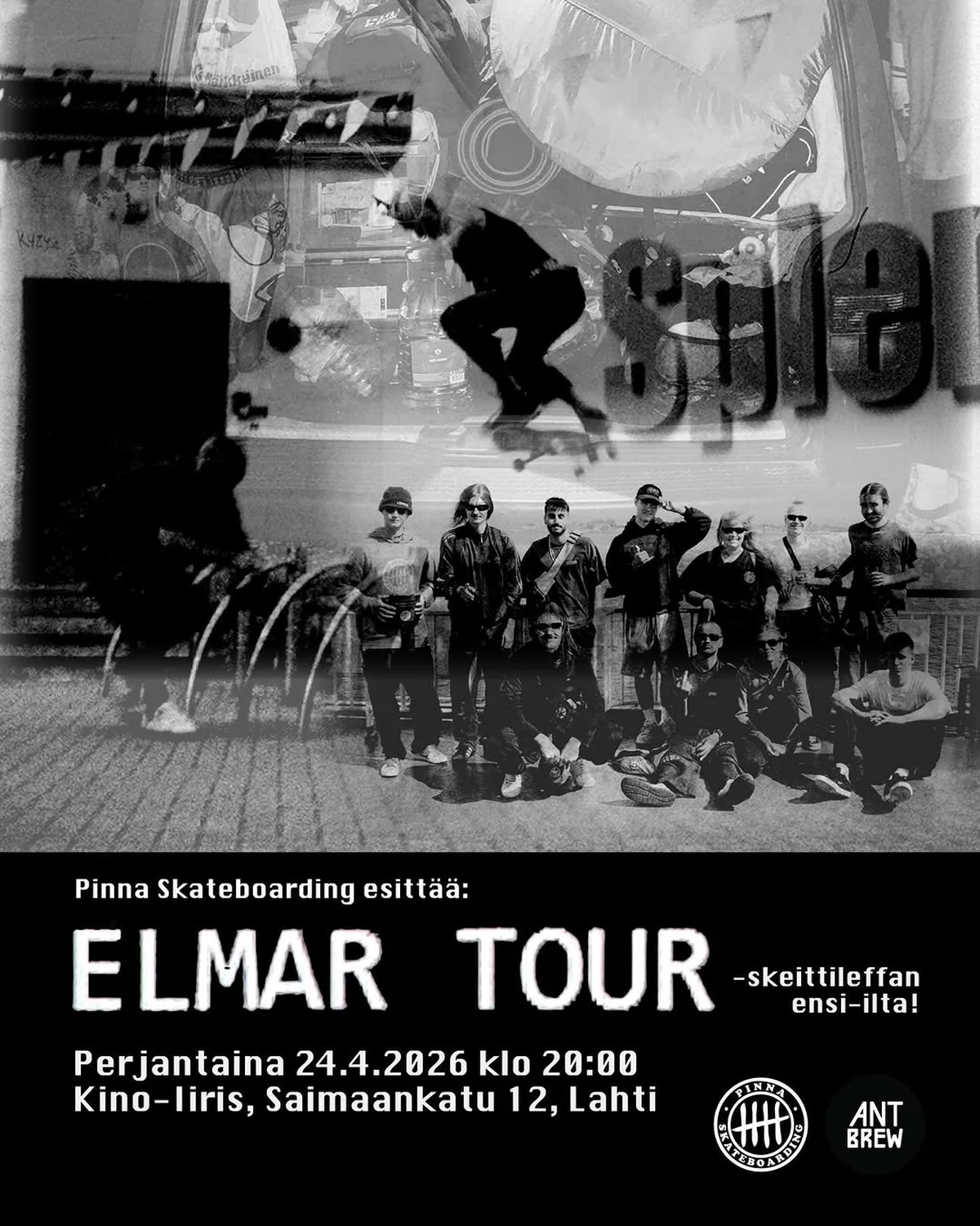 Pinnan Elmar Tour näytöksessä Lahden Kino Iiriksessä — premiere ennen YouTube-julkistusta