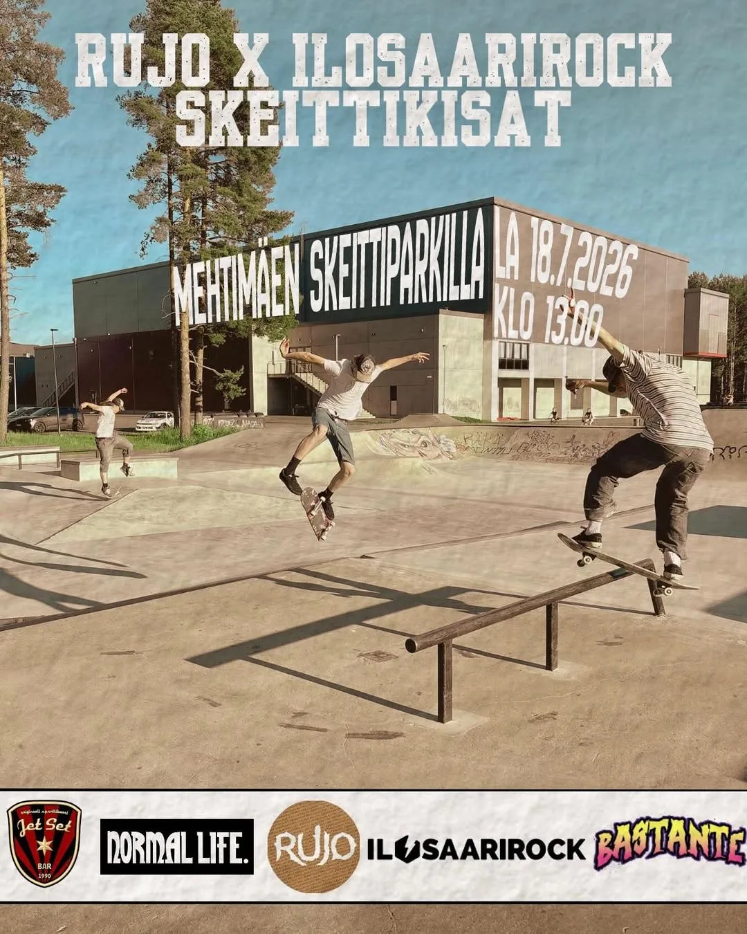 Rujo x Ilosaarirock — Mehtimäen minirampilla vedetään skedekisat 18.7.